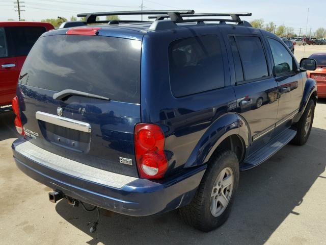 1D8HB58D04F133539 - 2004 DODGE DURANGO LI BLUE photo 4