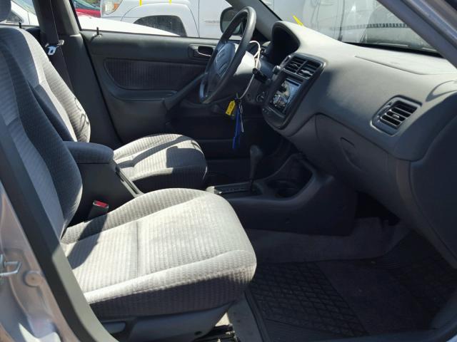 2HGEJ6619YH568889 - 2000 HONDA CIVIC BASE SILVER photo 5