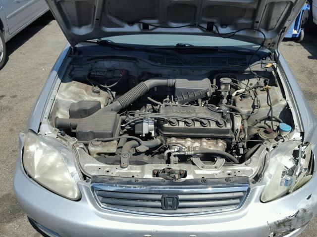2HGEJ6619YH568889 - 2000 HONDA CIVIC BASE SILVER photo 7