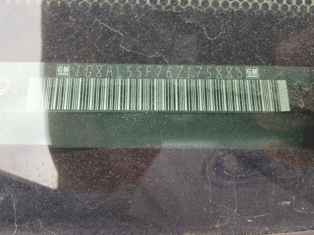 1G8AL55F76Z175883 - 2006 SATURN ION LEVEL ოქროსფერი ფოტო 10