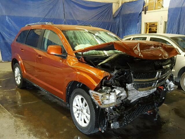 3C4PDDBG9ET161445 - 2014 DODGE JOURNEY SX ORANGE photo 1