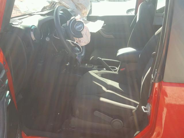 1C4AJWAG2FL746263 - 2015 JEEP WRANGLER S RED photo 5