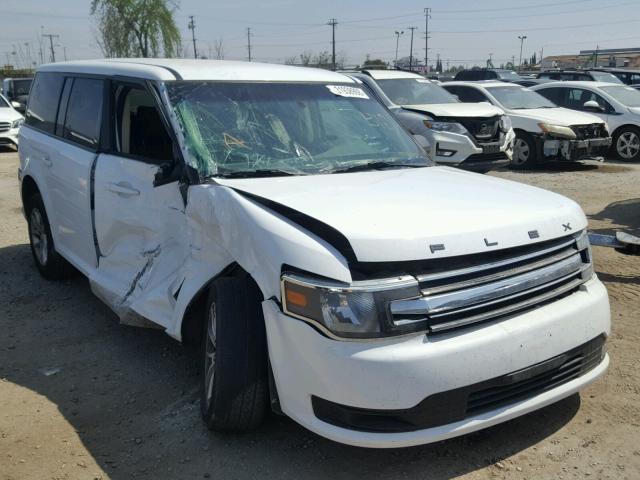 2FMGK5B80EBD34717 - 2014 FORD FLEX SE WHITE photo 1