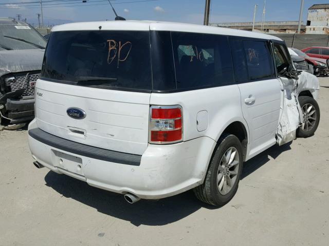 2FMGK5B80EBD34717 - 2014 FORD FLEX SE WHITE photo 4