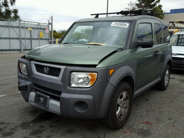 5J6YH28625L006303 - 2005 HONDA ELEMENT EX GREEN photo 2