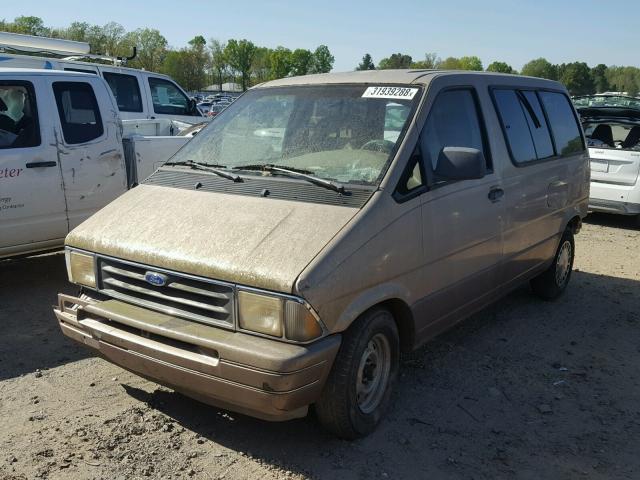 1FMCA11U7PZB10224 - 1993 FORD AEROSTAR TAN photo 2