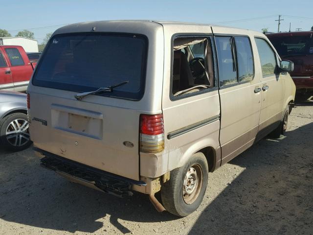 1FMCA11U7PZB10224 - 1993 FORD AEROSTAR TAN photo 4