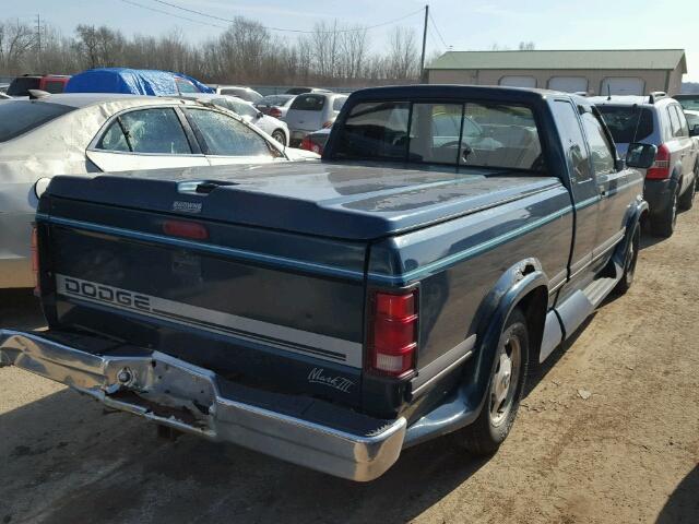 1B7GL23Y1SS177246 - 1995 DODGE DAKOTA GREEN photo 4