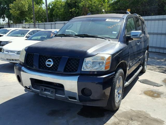 5N1BA08A77N724490 - 2007 NISSAN ARMADA SE BLUE photo 2