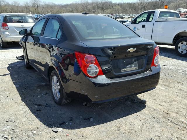 1G1JC5SHXD4205778 - 2013 CHEVROLET SONIC LT BLACK photo 3