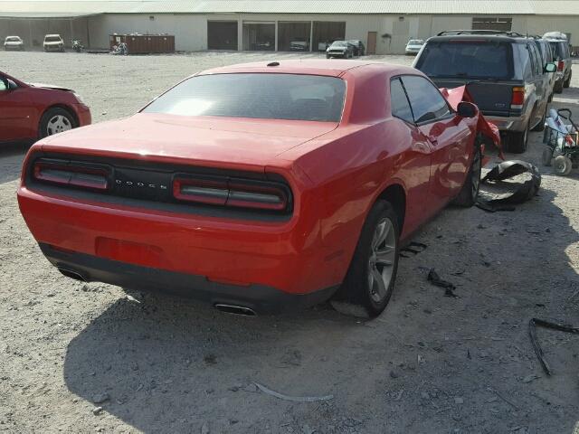 2C3CDZAG1FH894651 - 2015 DODGE CHALLENGER RED photo 4