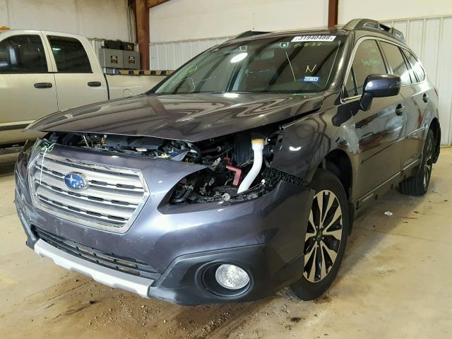 4S4BSBNC8F3316833 - 2015 SUBARU OUTBACK 2. CHARCOAL photo 2