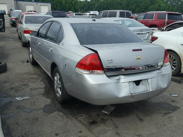 2G1WT58K869381642 - 2006 CHEVROLET IMPALA SILVER photo 3