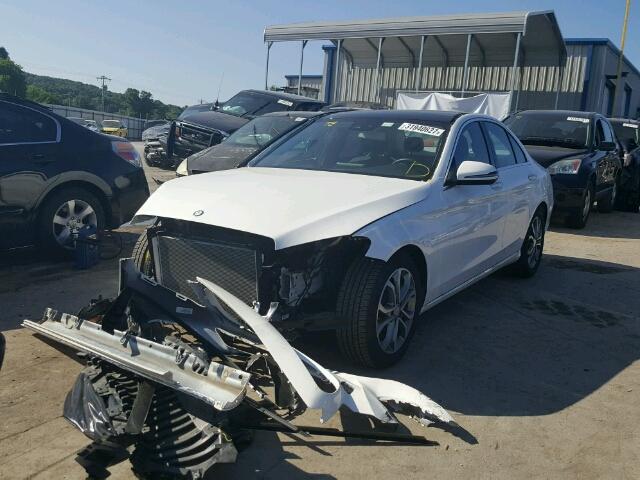 55SWF4JB4GU157413 - 2016 MERCEDES-BENZ C 300 WHITE photo 2