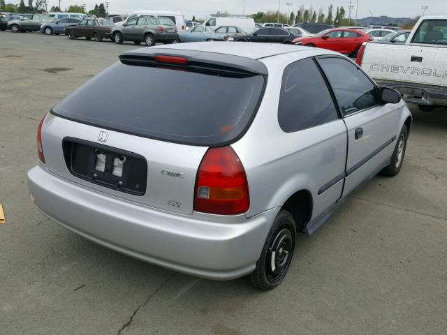 2HGEJ6426TH120338 - 1996 HONDA CIVIC CX SILVER photo 4