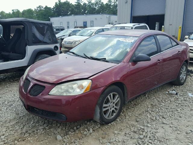 1G2ZG528554113417 - 2005 PONTIAC G6 RED photo 2