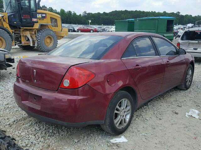 1G2ZG528554113417 - 2005 PONTIAC G6 RED photo 4