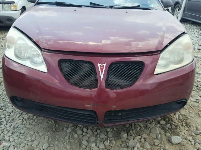 1G2ZG528554113417 - 2005 PONTIAC G6 RED photo 9