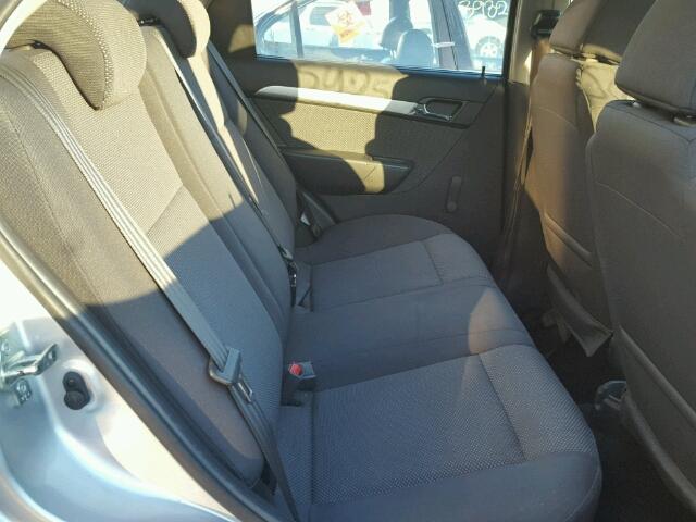 KL1TD5DE4BB123996 - 2011 CHEVROLET AVEO LS SILVER photo 6