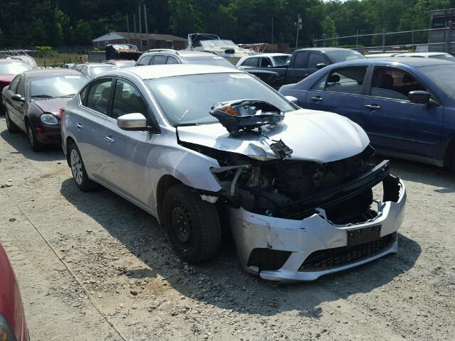 3N1AB7AP9GY299123 - 2016 NISSAN SENTRA S SILVER photo 1