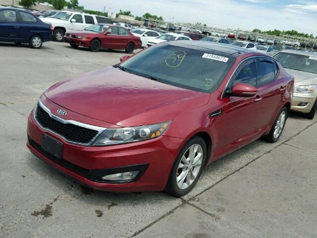 5XXGN4A70CG020951 - 2012 KIA OPTIMA EX RED photo 2