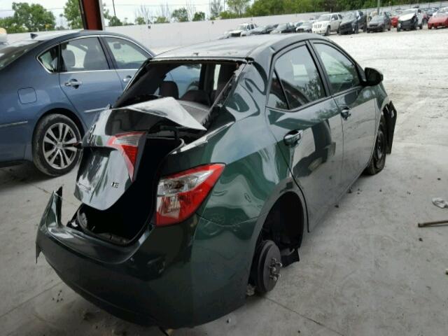 2T1BURHE8GC578610 - 2016 TOYOTA COROLLA L GREEN photo 4