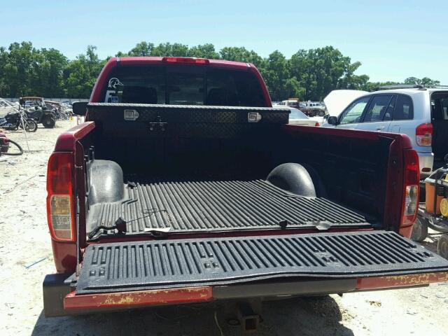 1N6AD06W06C437845 - 2006 NISSAN FRONTIER K RED photo 9