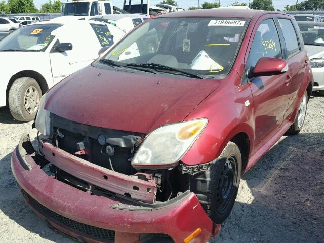 JTKKT624360158885 - 2006 TOYOTA SCION XA RED photo 2