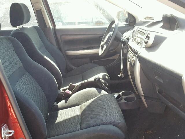 JTKKT624360158885 - 2006 TOYOTA SCION XA RED photo 5