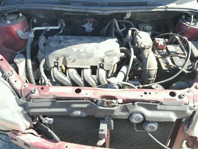 JTKKT624360158885 - 2006 TOYOTA SCION XA RED photo 7