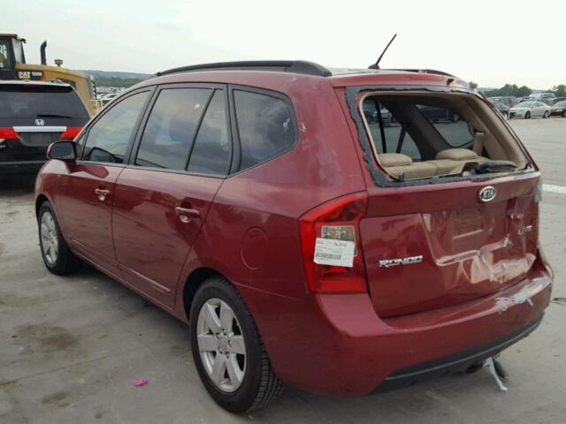 KNAFG526387197704 - 2008 KIA RONDO LX BURGUNDY photo 3