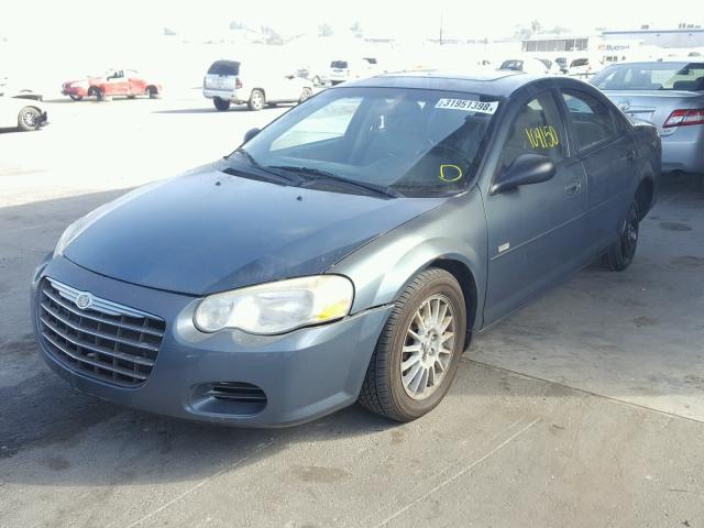 1C3EL46X95N548750 - 2005 CHRYSLER SEBRING GREEN photo 2