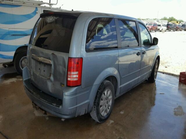 2A8HR44H28R800518 - 2008 CHRYSLER TOWN & COU BLUE photo 4