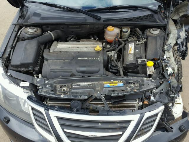 YS3FB49Y381140417 - 2008 SAAB 9-3 2.0T BLACK photo 7