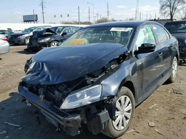 3VW2K7AJ5DM304637 - 2013 VOLKSWAGEN JETTA BASE 黑色 照片 2