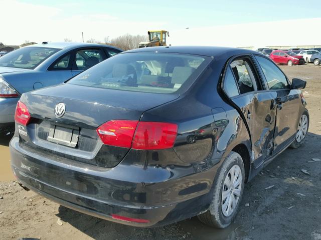 3VW2K7AJ5DM304637 - 2013 VOLKSWAGEN JETTA BASE 黑色 照片 4