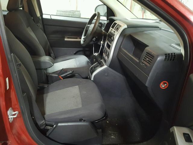 1J8FT47028D643431 - 2008 JEEP COMPASS SP RED photo 5