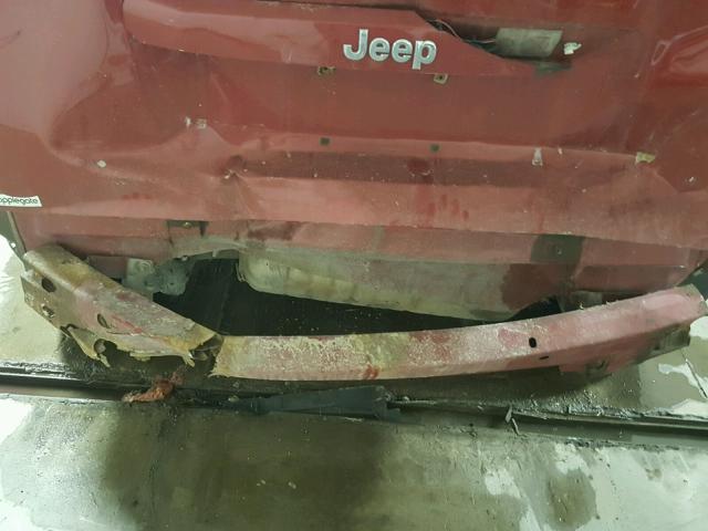 1J8FT47028D643431 - 2008 JEEP COMPASS SP RED photo 9