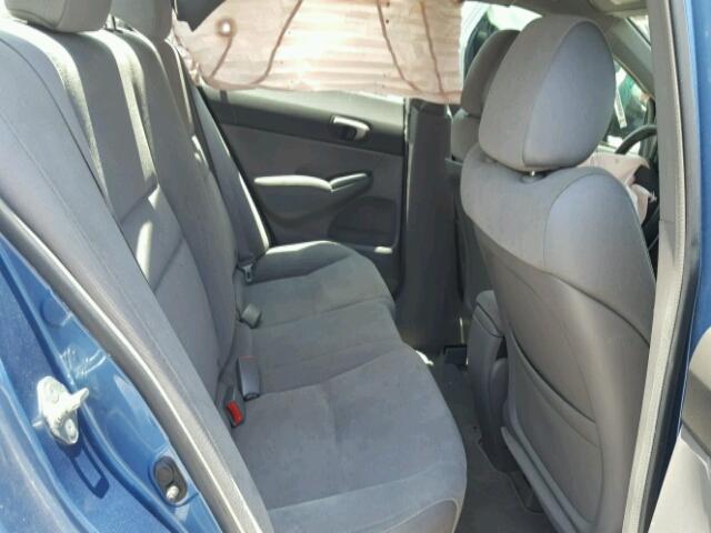 1HGFA16527L118576 - 2007 HONDA CIVIC BLUE photo 6