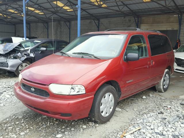 4N2XN11TXXD816020 - 1999 NISSAN QUEST SE BURGUNDY photo 2