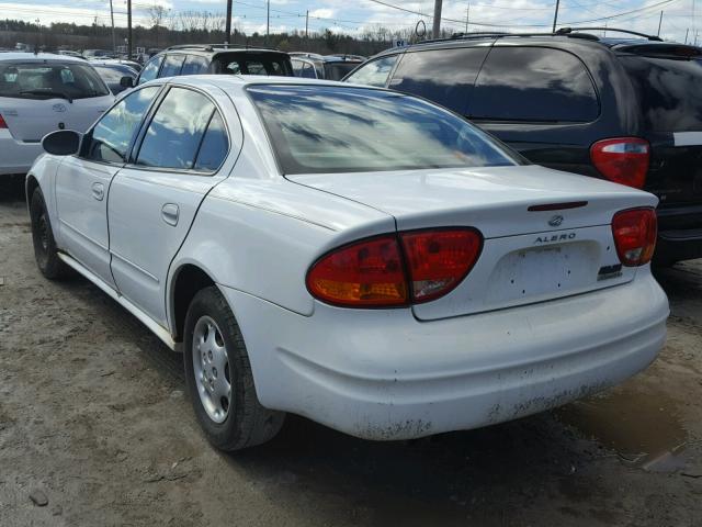 1G3NL52T91C206936 - 2001 OLDSMOBILE ALERO GL WHITE photo 3