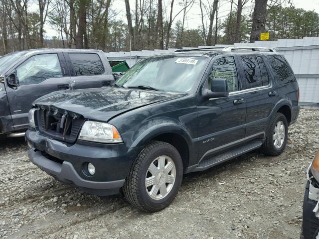 5LMEU88HX3ZJ23784 - 2003 LINCOLN AVIATOR GREEN photo 2