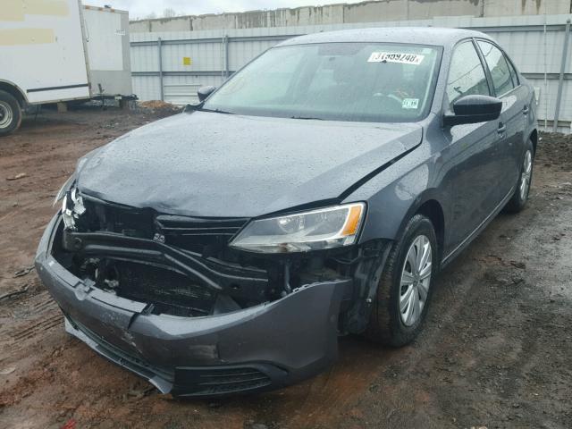 3VW2K7AJ6EM442690 - 2014 VOLKSWAGEN JETTA BASE 黑色 照片 2