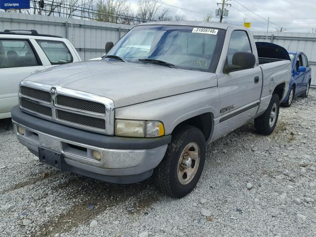 1B7HC16Y5YS515962 - 2000 DODGE RAM 1500 SILVER photo 2