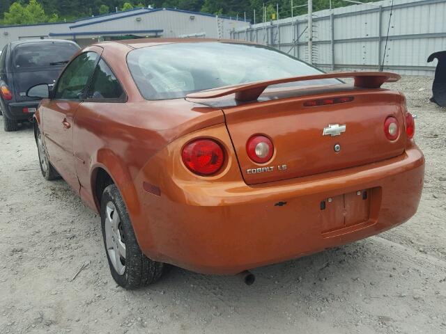 1G1AK15FX67682234 - 2006 CHEVROLET COBALT LS ORANGE photo 3