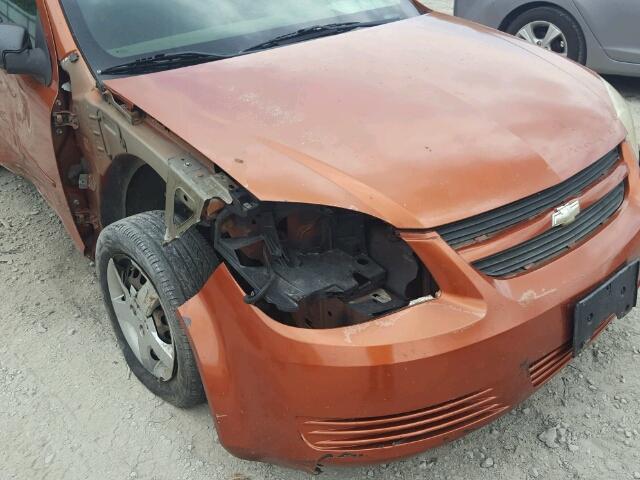 1G1AK15FX67682234 - 2006 CHEVROLET COBALT LS ORANGE photo 9