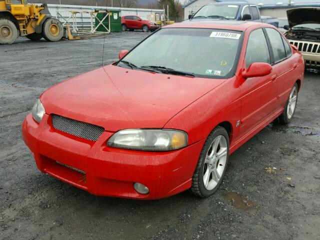 3N1AB51A62L725324 - 2002 NISSAN SENTRA SE- RED photo 2