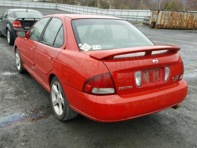 3N1AB51A62L725324 - 2002 NISSAN SENTRA SE- RED photo 4