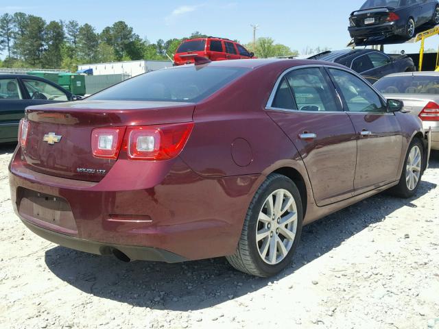 1G11F5SL2FF259367 - 2015 CHEVROLET MALIBU LTZ ბურგუნდია ფოტო 4