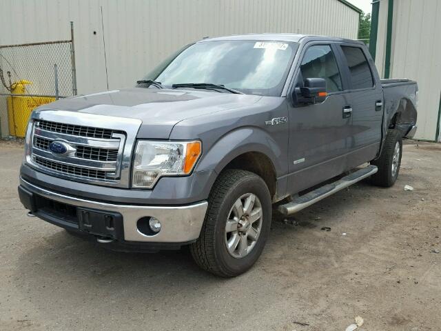 1FTFW1ET6EKE08175 - 2014 FORD F150 GRAY photo 2